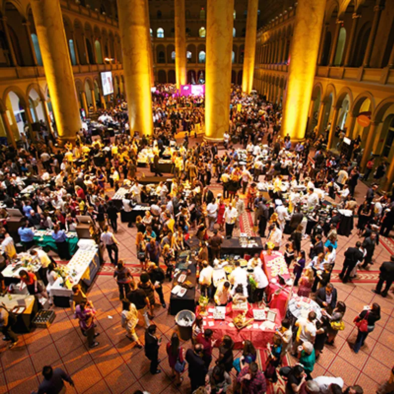 Crowd shot at a Taste of the Nation event in Washington, DC.